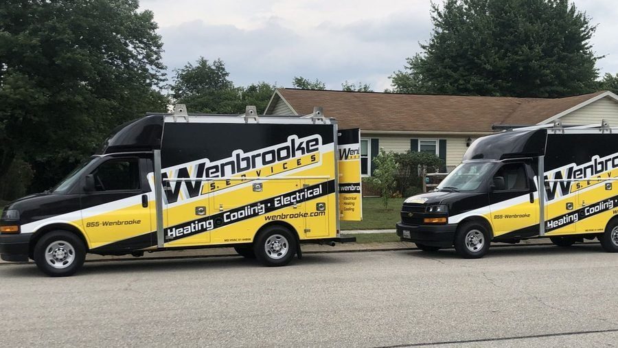 Wenbrooke trucks parked in front of home during emergecny service.